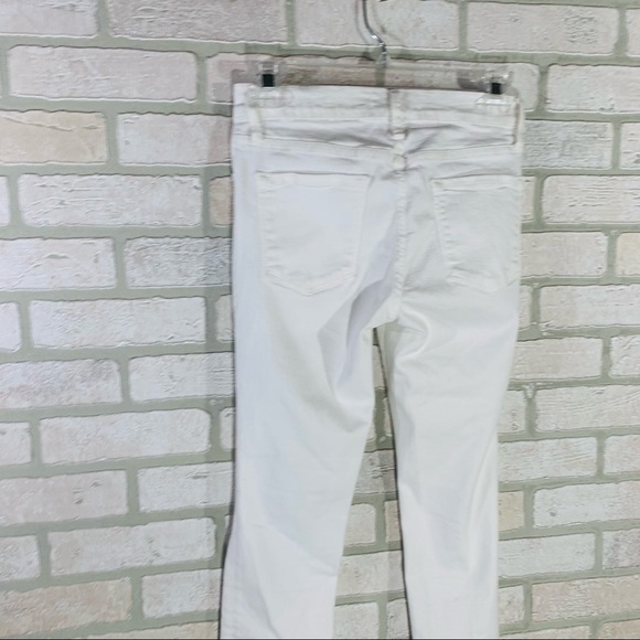 Frame Denim Le Skinny de Jeanne Blanc Distressed Skinny Jeans Size 27 - Picture 8 of 12